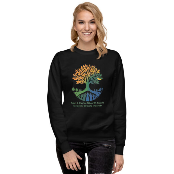 Adapt & Rise Unisex Premium Sweatshirt - Image 3