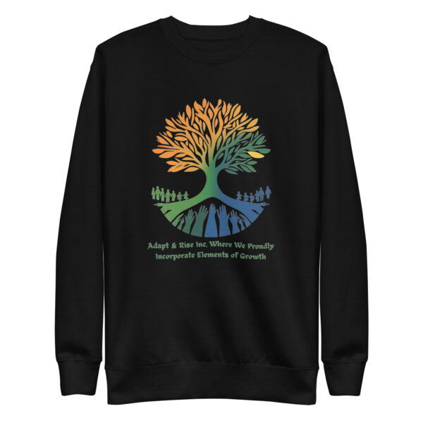 Adapt & Rise Unisex Premium Sweatshirt - Image 4